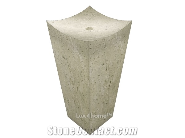 Pedestal Marble Sink White/Begine Ipse