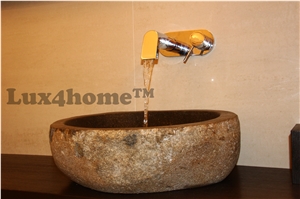 River Stone Sink Producer - Bathroom Sink - We Produce River Stone Sinks - Rock Sinks
