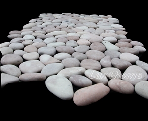 Rose Pebble Mosaic Tiles 30x30 - Stone Pebble Producer Indonesia