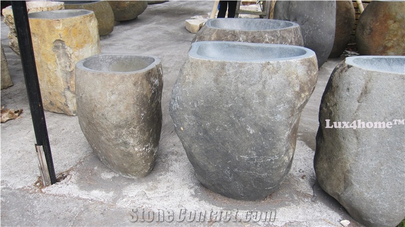 Solid River Stone Sink - Pedestal Stone Sink Producer Looking for Wholesale Distributors