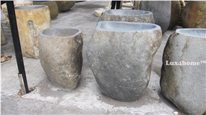 Solid River Stone Sink - Pedestal Stone Sink Producer Looking for Wholesale Distributors