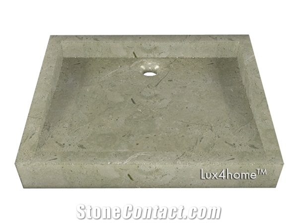 Stone Sink Marble Cream Tholus - Producer / Exporter Marble Sinks from Indonesia