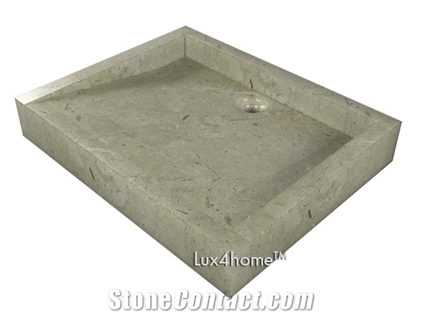Stone Sink Marble Cream Tholus - Producer / Exporter Marble Sinks from Indonesia
