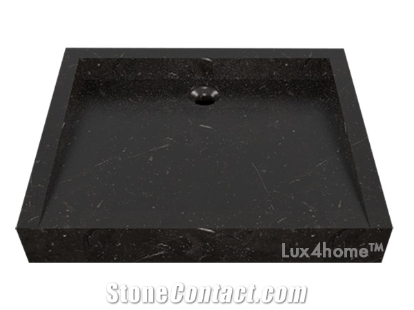Stone Sinks Made Of Black Marble Belua