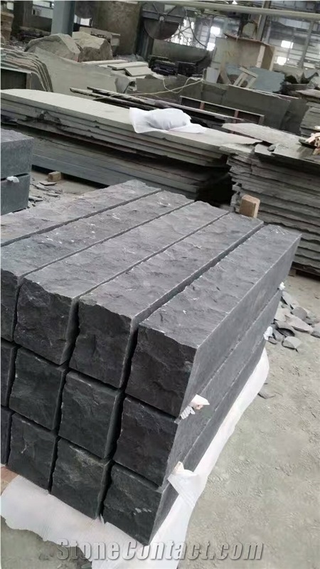 New G684 Black Basalt Sides Natural Split Palisades Pillars and Steps