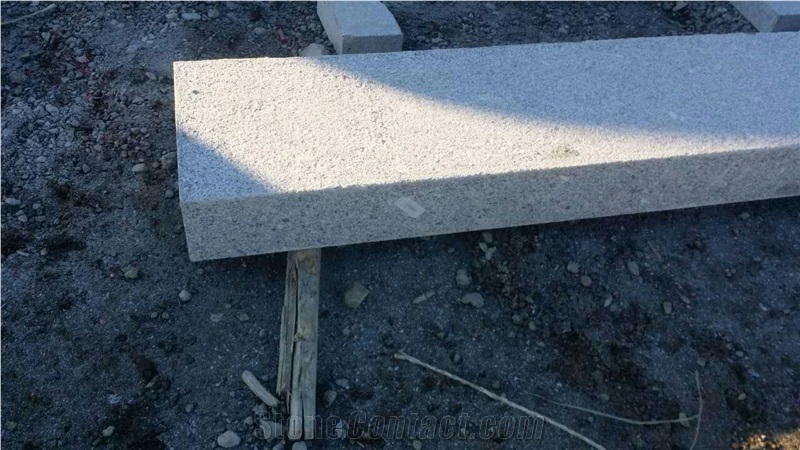 North New G603 Light Grey Granite G341 Flamed Steps and Stairs Sides Split Natural Surface