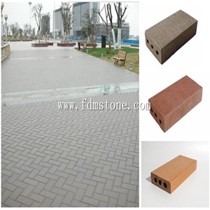 10x20 Outdoor Soild Color Permeable Paving Stone Pavers Driveway Bricks,Handmade Bricks