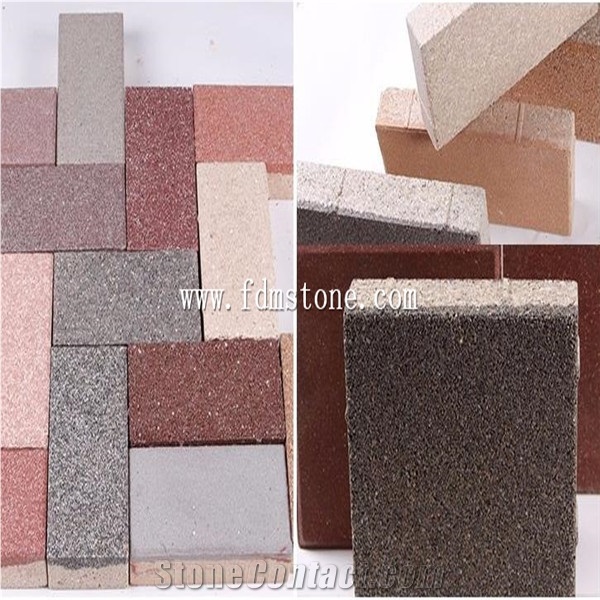 Construction Material Water Permeable Ceramic Brick Flooring Tiles for Sale, Rainwater Drawin Exterior Pattern