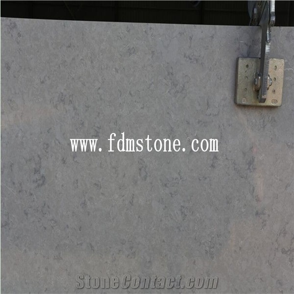 French Grey Quartz Big Slab,Dkhaakilight Gray Vein Series Artificial Quartz Walling and Flooring Tiles