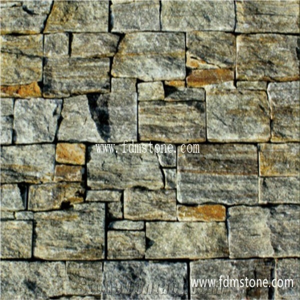 Grey Gneiss Stone Wall Panel,Ledge Stone Wall Tile