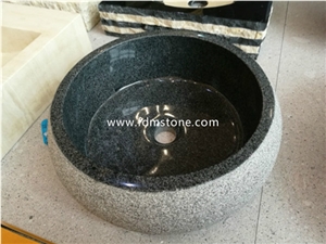 Natural Ancient Wooden Black Marble Sink,Natural Stone Sink,Marble Basin