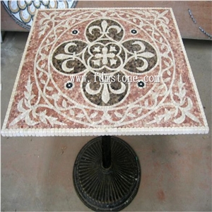 New Design Oasis Luxury Garden Furniture Patio Stone Mosaic Square Table,Desktop