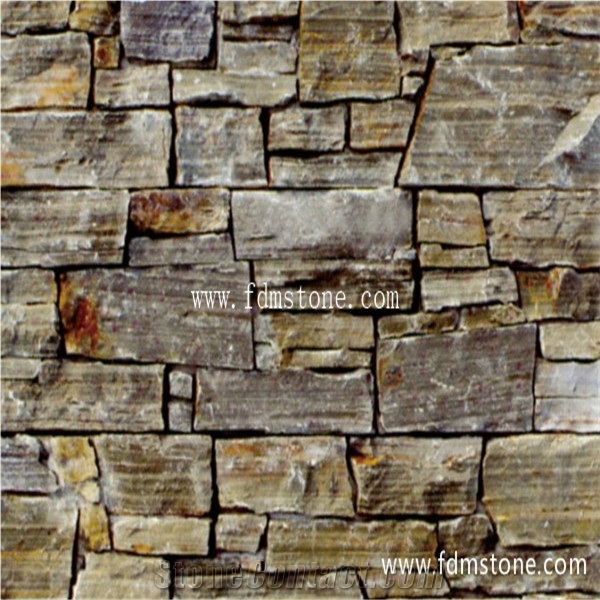 Tumbled Beige White Travertine Thick Wall Cladding,Loose Rock Pattern