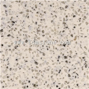 White Pearl Quartz Big Slab and Tiles,Milk White Spot Artificial Quartz Stone,Non-Porous ,Top Quality