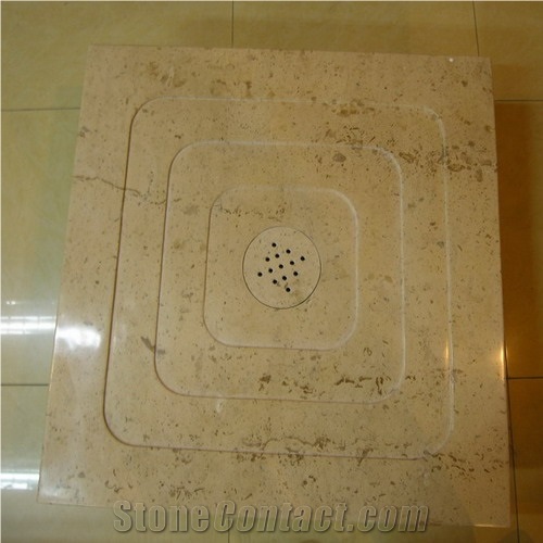 Yellow Limestone Shower Tray / Base