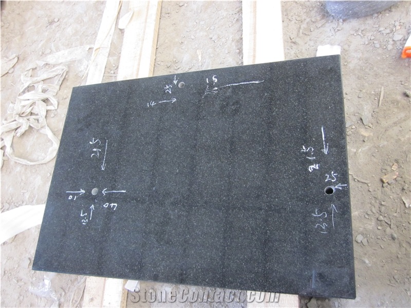 China Hebei Black Granite Tiles Wall Covering