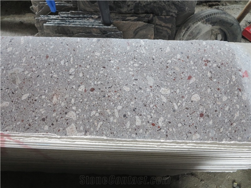 China Pearl Shell Granite Small Slabs, China Lilac Granite