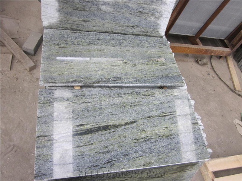 Emerald Green Sea Wave Wall Covering Granite Tiles&Slabs Price