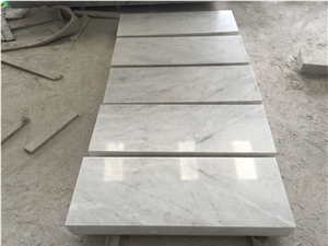Bianco Carrara White Marble Polished Garden Bench