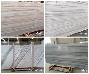 Crystal Wood Grain White Marble Slabs & Tiles,White Marble Tiles, Wood Vein Marble Tile