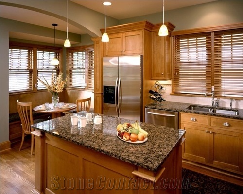 Baltic Brown Granite Countertop Bench Top, Brown Granite Kitchen Top,Kitchen Island Top,Desk Tops