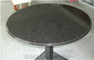 Black Galaxy Granite Tabletops,Work Tops,Black Reception Counter