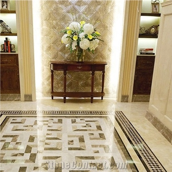 Customized Marble Flooring Design/Marble Floor Design Pictures/Marble Flooring Border Designs/Marble Flooring Border Designs for Hall