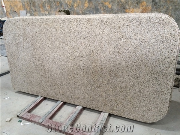 G682 Granite Table Top, Chinese Yellow Granite Engineered Stone Table,Rusty Counter