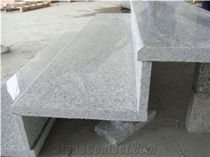 Grey G603 Granite Stairs,Fullnose Edge Step,Buliding Granite Stone Stair Treads