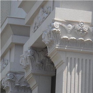 White Marble Column, Roman Column, Marble Pillar, Baoxing White Marble Roman Columns/Roman Pillars Column Molds