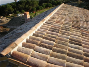 Antique Terracotta Reclaimed Roof Tiles