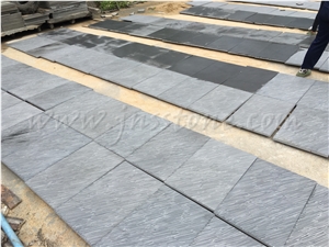 Hainan Grey Basalt Tiles / Grey Basalt Autumn Rains Finish / Light Bluestone Tiles