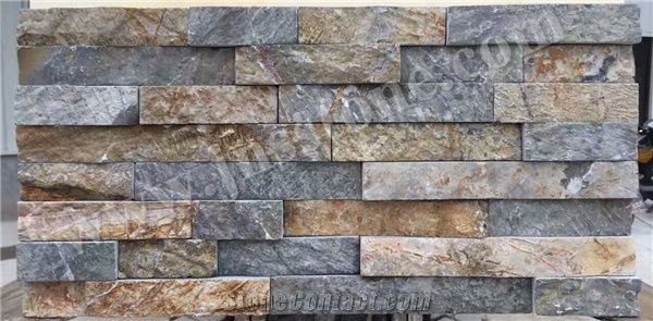 Slate Wall Panel, Rusty Slate, Stone Veneer, Wall Cladding, Ledgestone, Stacked Stone,Decorative ...