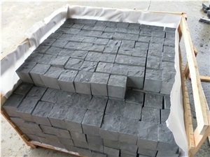 Hainan Grey Basalt Cube Stone,Cobble Stone,Grey Basalt Natural-Split
