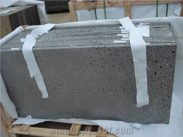Painted Basalt Tiles and Slabs, Lava Stone, Wall Tiles, Floor Tiles, China Grey Basalt