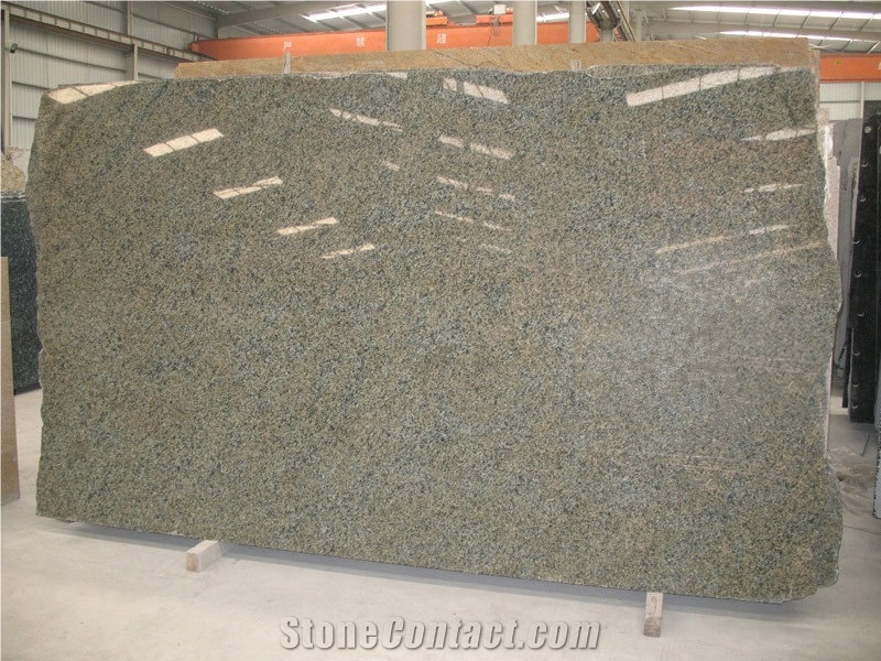 China Origin Jiangxi Green Granite Slab, Commonly Used in Countertop, Worktop, Tile and Interior Wall Panels