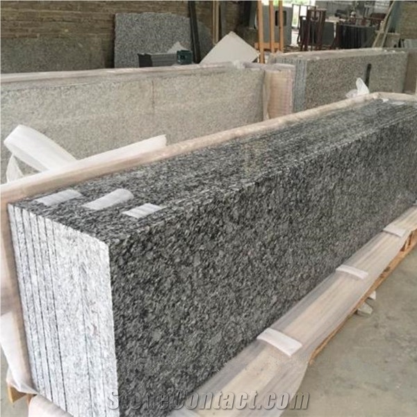 China Origin Spray White Polished Kitchen Countertop, Wave White Granite Stone Top, White Granite Worktop