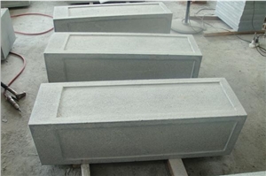 Chinese Cheap Granite Round Parking Stone, Grey Garden Stone, Parking Curbs for Landscaping Stone