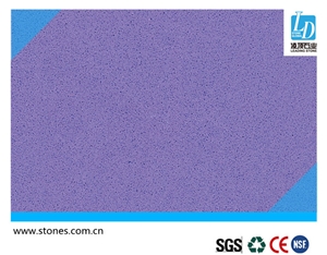 Quartz Slab Pure Purple, Quartz Surfaces, Cut-To-Size Quartz Tiles for Kitchen Bathroom Decoration