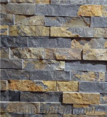 2017 New Material Cultural Stone Veneer, Golden Cultural Stone Wall Stone Panel,Golden Stacked Stone Veneer, Natural Stone Thin Stone Veneer