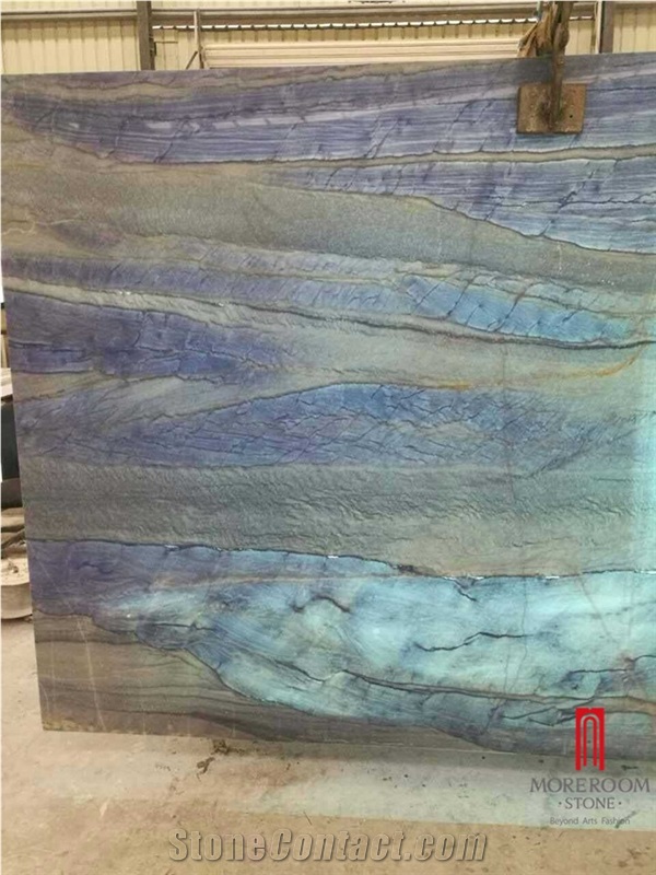 Azul Imperial Blue Quartzite Slab Stone