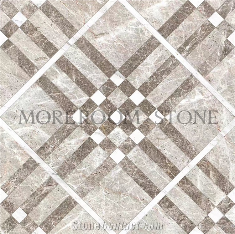 China Supplier Hot Sales Waterjet Custom Marble Wall Tile