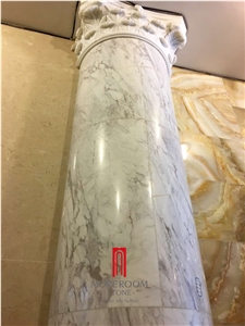 Natural Marble Round Hollow Marble Column