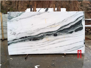 Natural Stone White and Black with Veins Marble Tile and Slabs