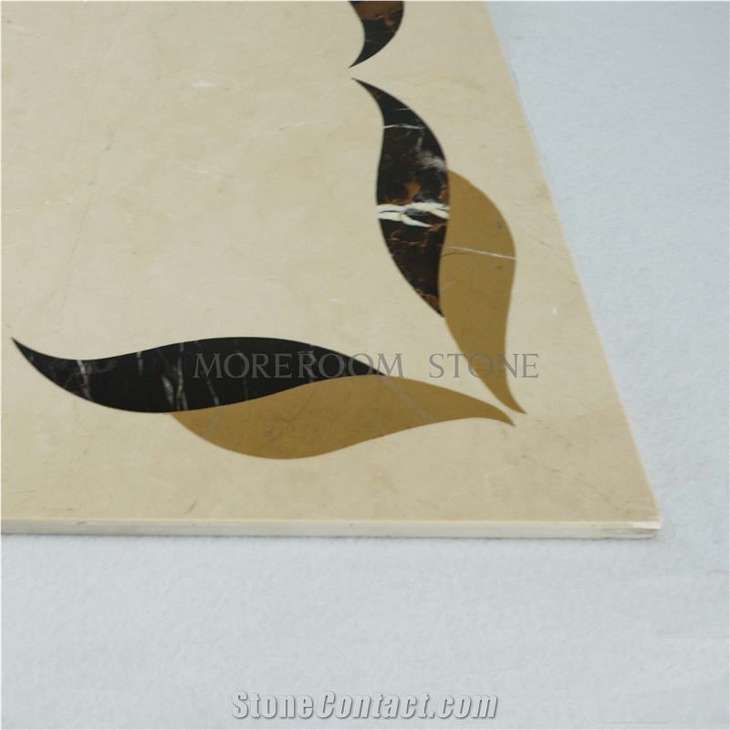 Turkey Burdur Beige Marble Flooring Medallion ,Marble Pattern Flooring,Marble Floor