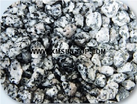 Black and White Pebbles with Spot Patterns(Machine Cutting)/Mixed Pebbles/Round Pebbles/Pebble for Landscaping Decoration/Wall Cladding Pebble/Flooring Paving Pebble