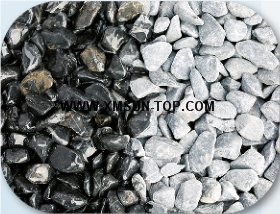 Black Pebbles with Different Size(Machine Cutting)/Black Pebbles/Round Pebbles/Pebble for Landscaping Decoration/Wall Cladding Pebble/Flooring Paving Pebble