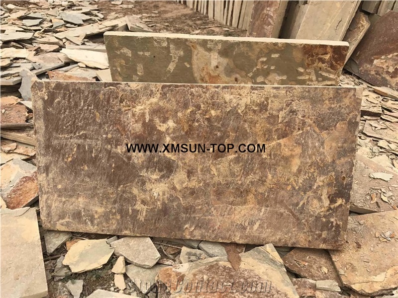 Rusty Slate Pavers/ Rust Slate Tiles/Chinese Slate Pavers/Rusty Slate Courtyard Road Pavers/Slate Pavers for Garden/Slate Tile for Floor Covering