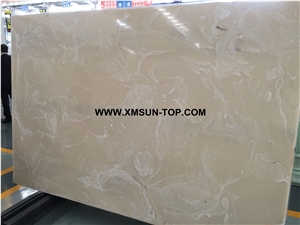 White Artificial Onyx with Patterns/White Artificial Onyx Slab/Artificial Stone Panels/Manmade Stone Slab/Engineered Stone Slabs/Artificial Onyx for Wall Covering& Flooring/Interior Decoration