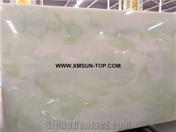 White Artificial Onyx With Patterns White Artificial Onyx